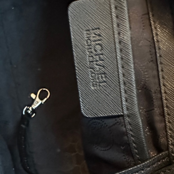 Michael Kors Black Satchel with Silver Accents - Picture 5 of 8
